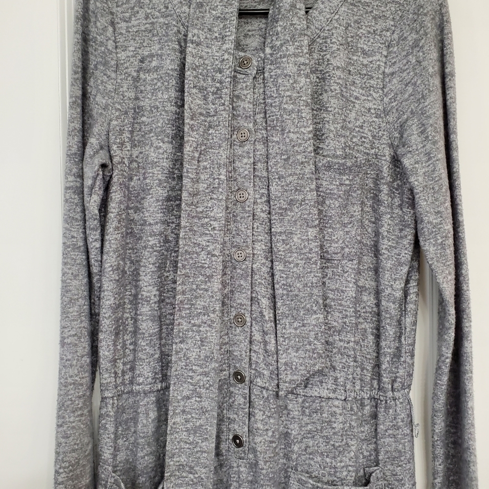 Spense Women's Medium Fleecey Button Up Comfy Jumpsuit - Picture 6 of 8